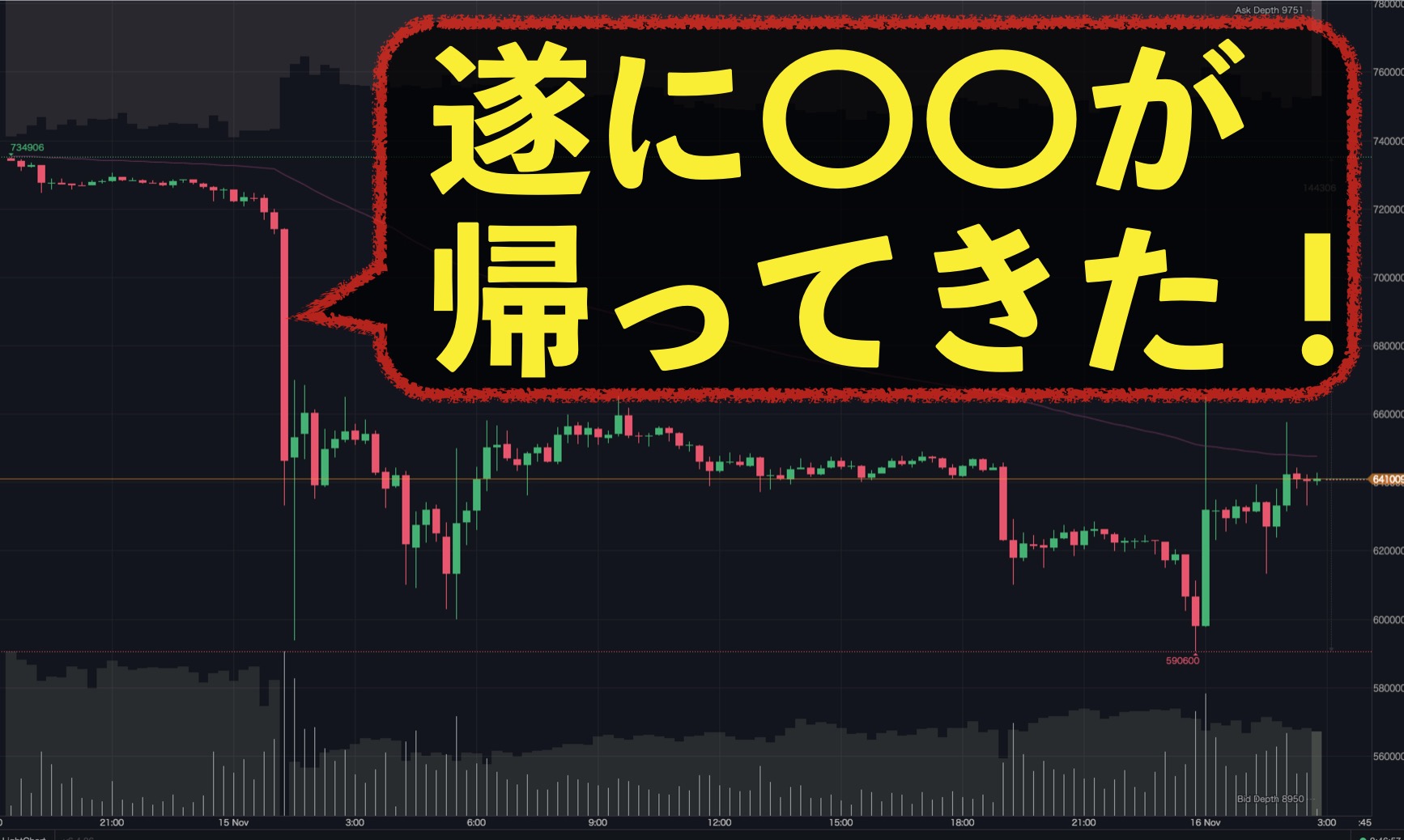 戻ってきた！黄泉の国から〇〇が戻ってきた！！！ | 【仮想通貨大学】投資はじめ部